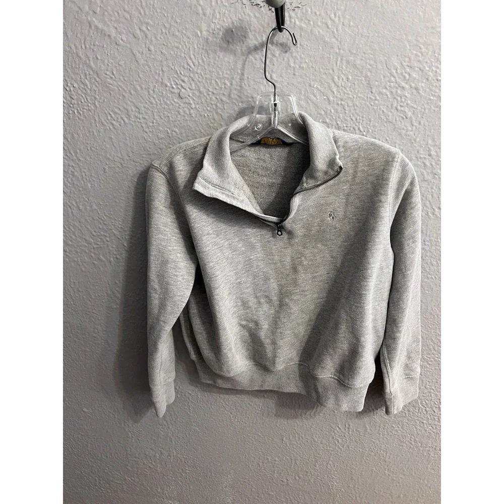 Polo Ralph Lauren Kids‎ 1/4  Zip Shirt  Gray Size See Desc